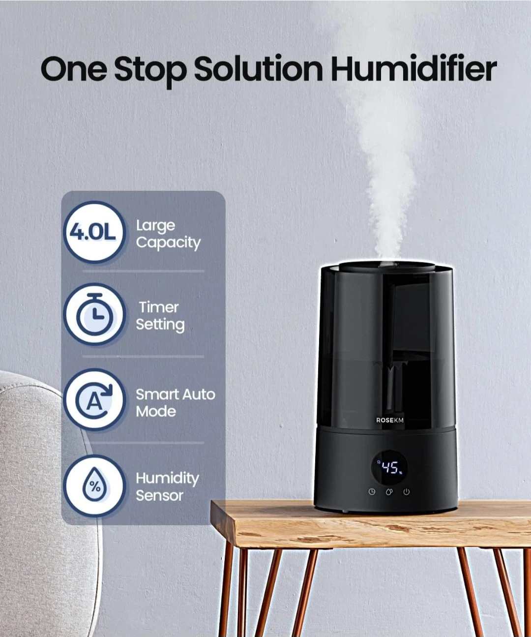 Rosekm 4.0L Humidifier - photo 3