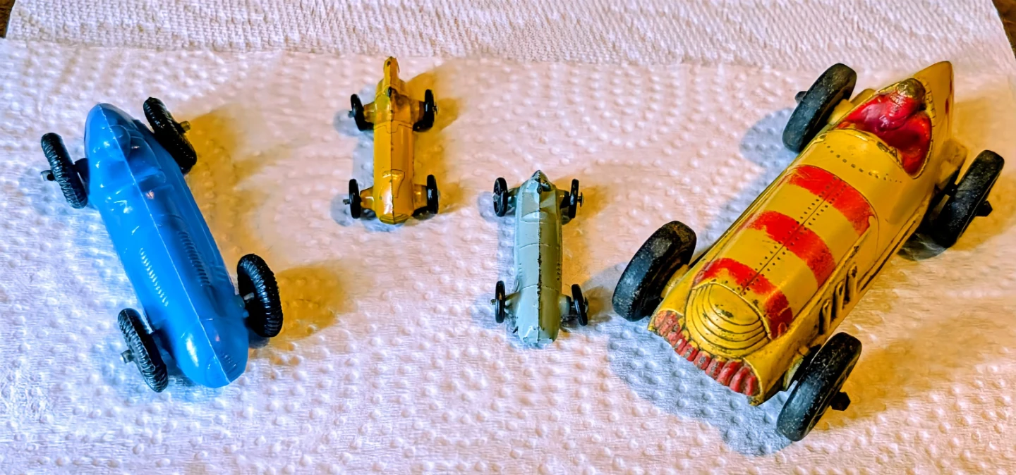 Vintage Race Cars - Set of 4