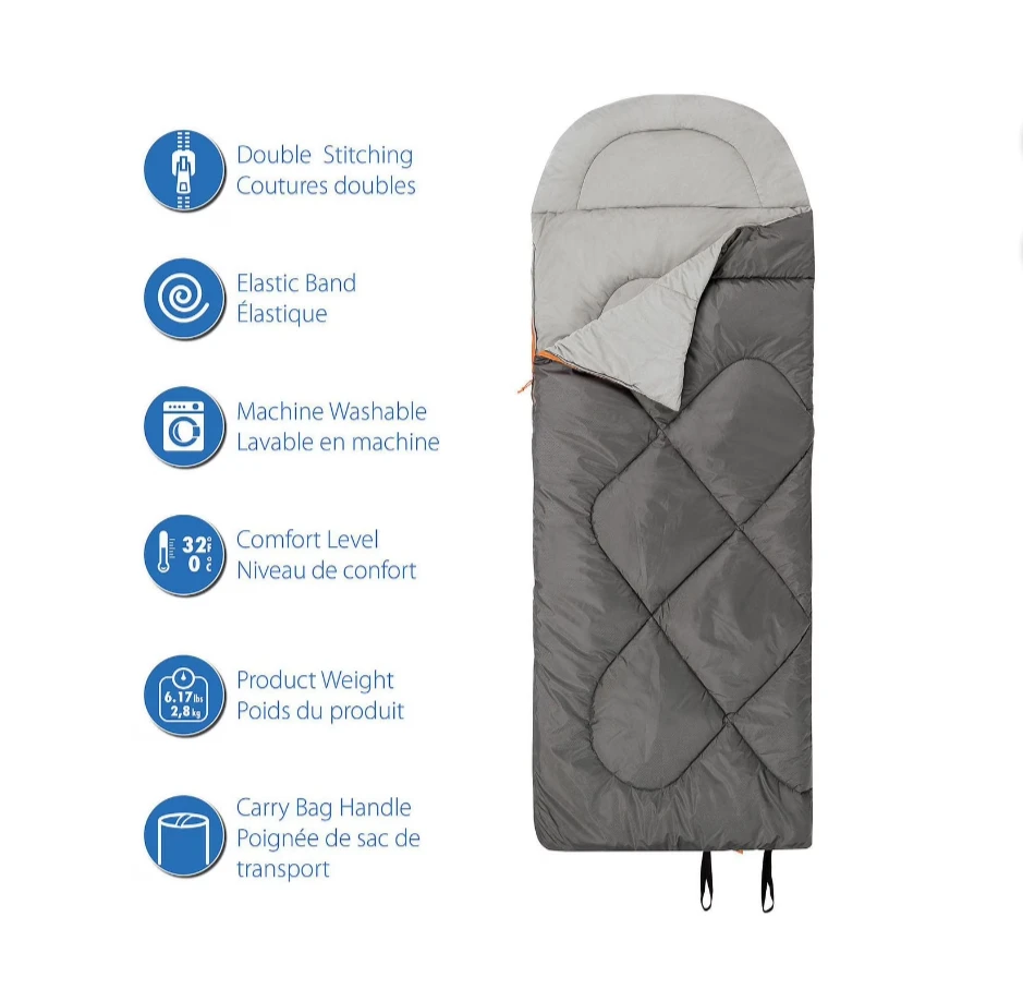 Ozark Trail Sleeping Bag - Gray - photo 2