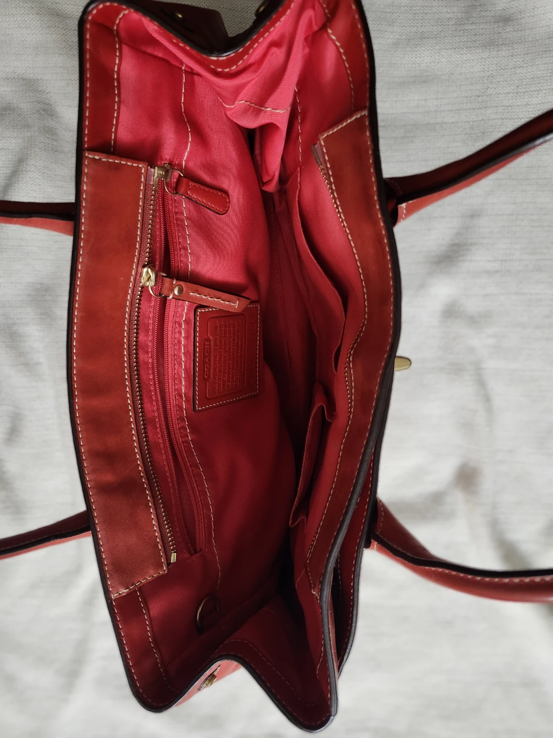Coach Leather Tote Bag Vintage Rare - photo 3
