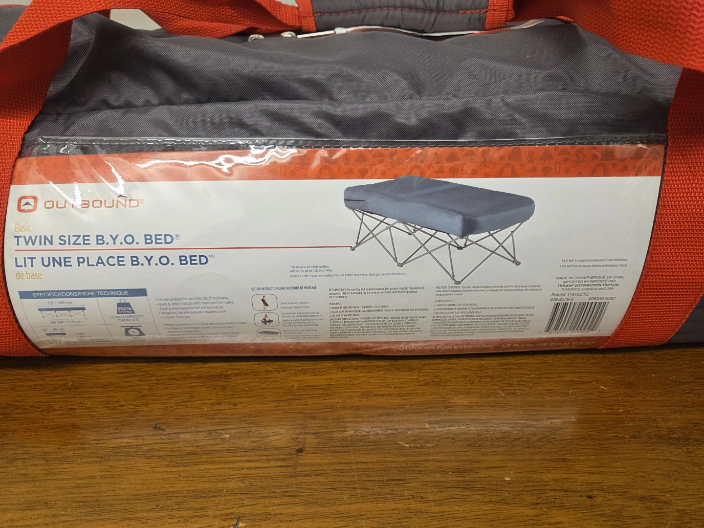 Outbound Twin Size B.Y.O. Bed