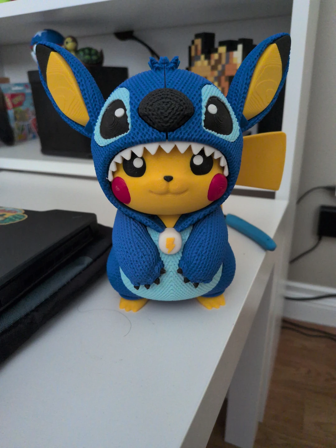 Pikachu Stitch Crossover Figurine