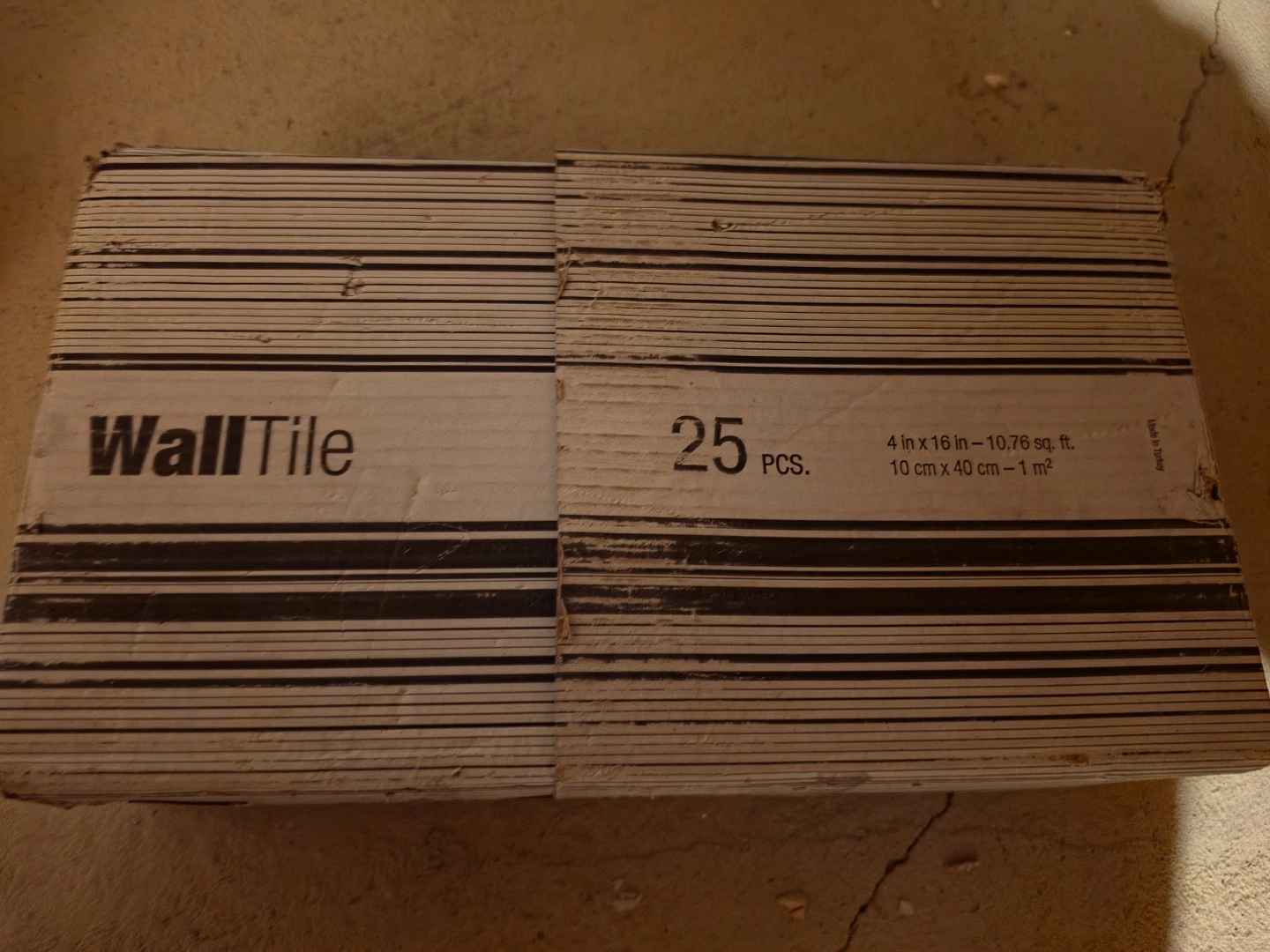 Wall Tiles 4 in x 16 in, 25 pcs