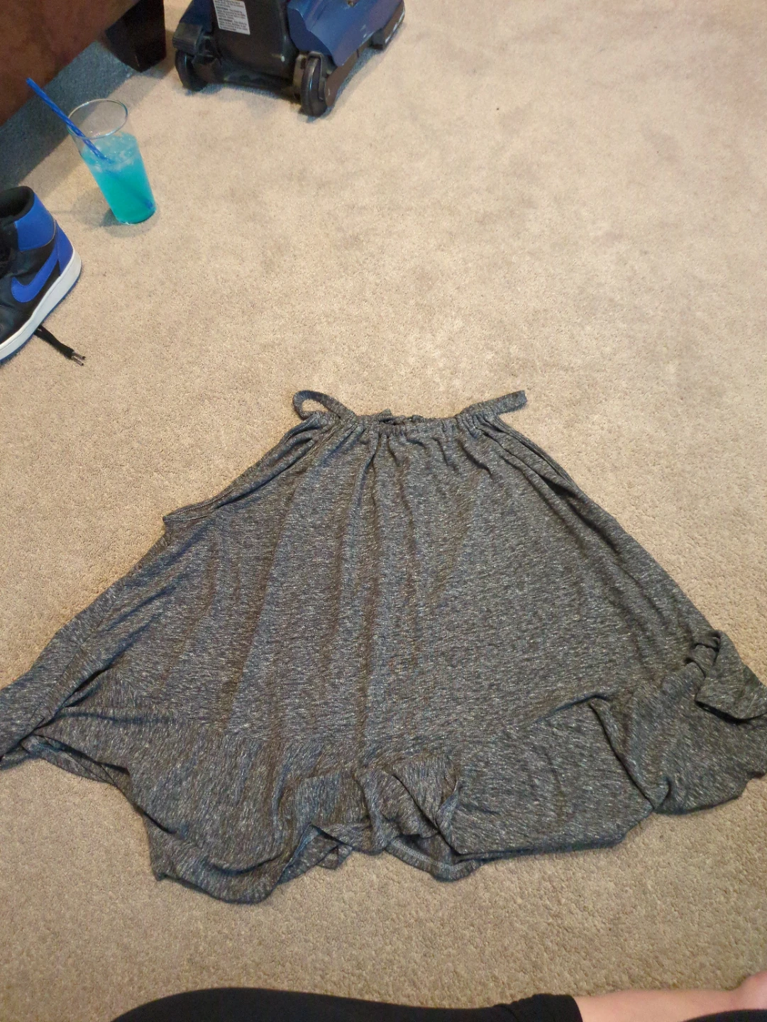 Grey Flowy Shirt. 2X