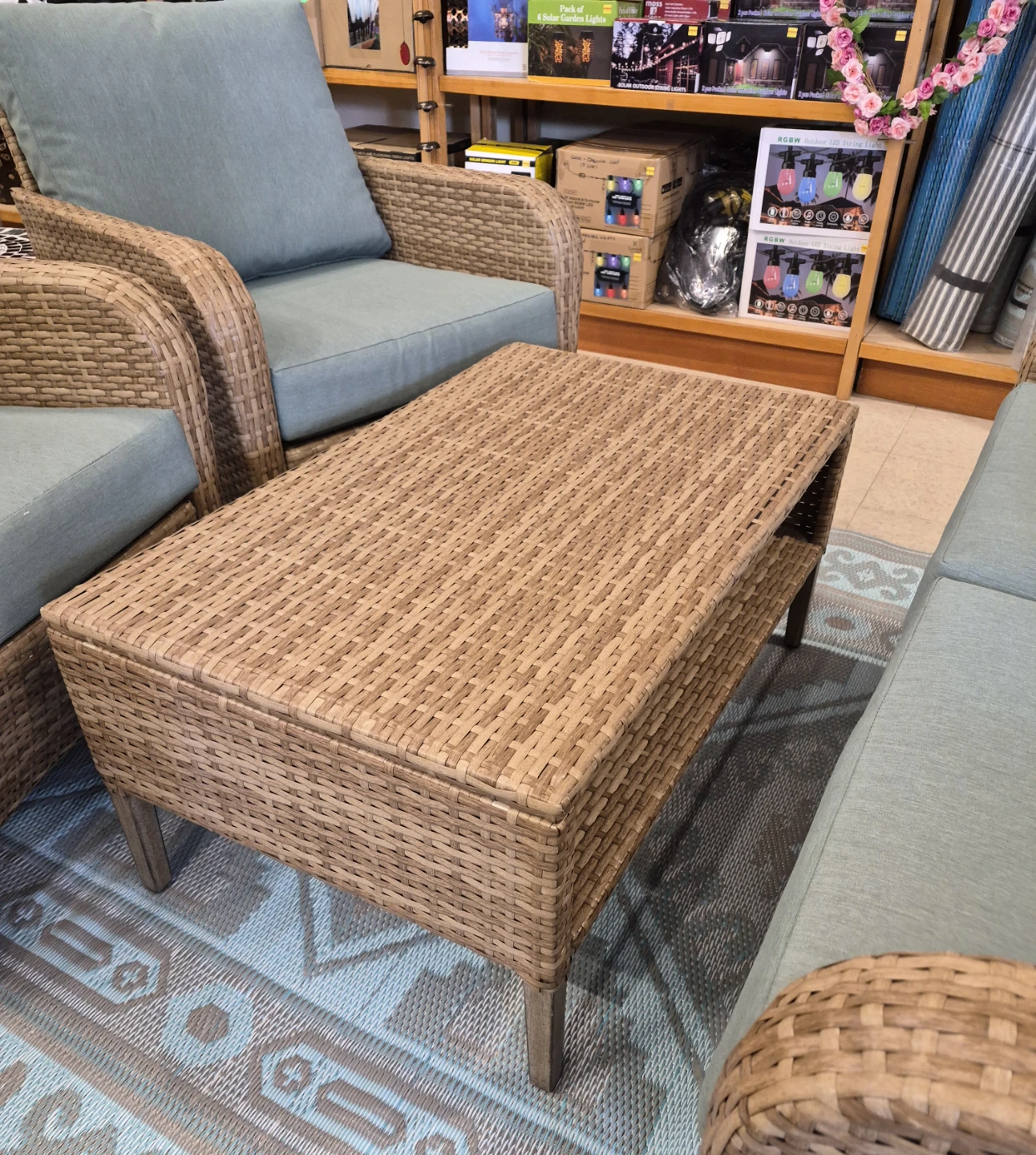 New 4 piece Wicker Outdoor Furniture Set & Cushions - photo 4