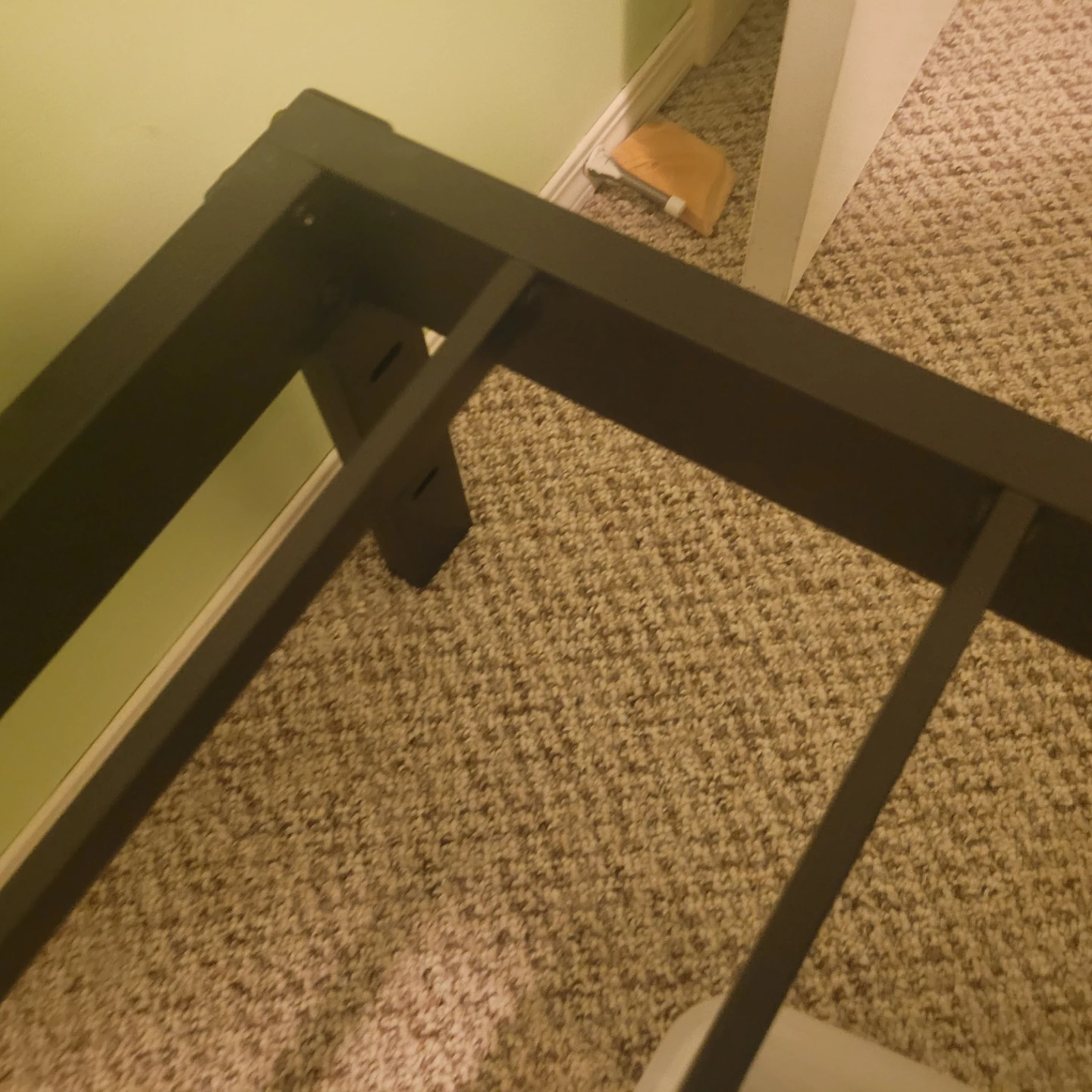 Solid king size metal bed frame - photo 3