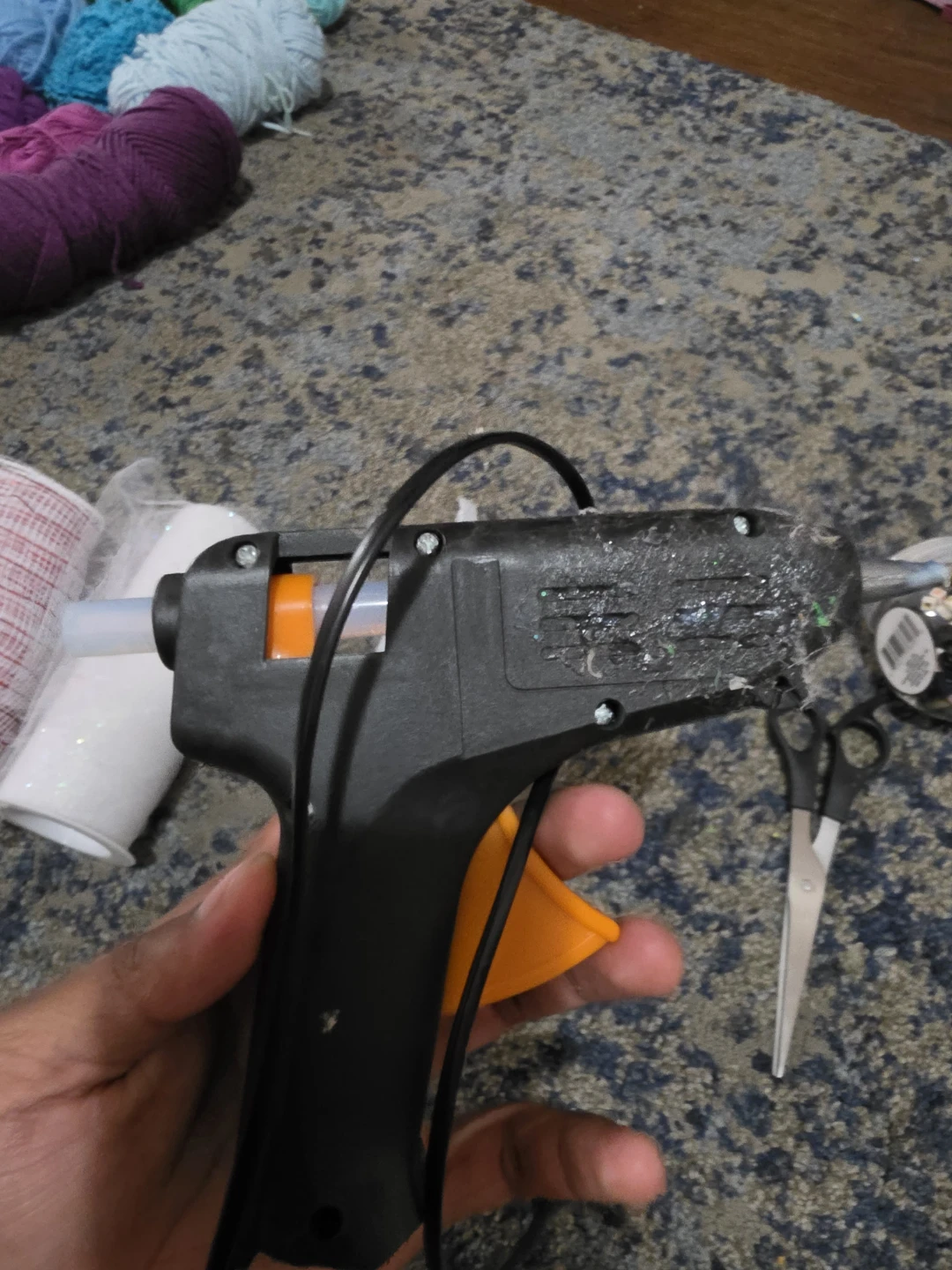 Crafting Bundle: Hot Glue Gun, Mesh Ribbon, Beads & Scissors - photo 4