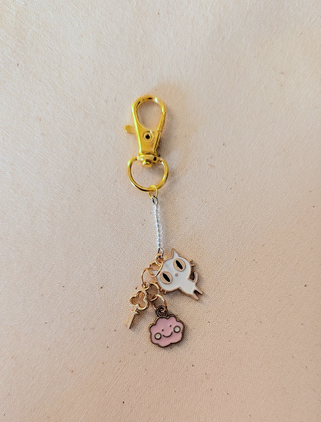 Cat themed purse charms