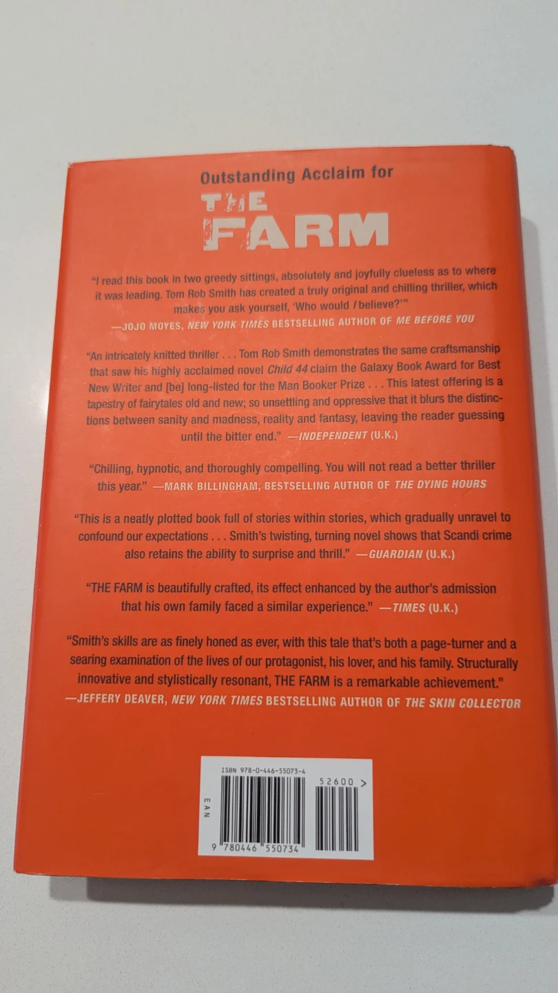 The Farm by Tom Rob Smith Paperback Novel - photo 2