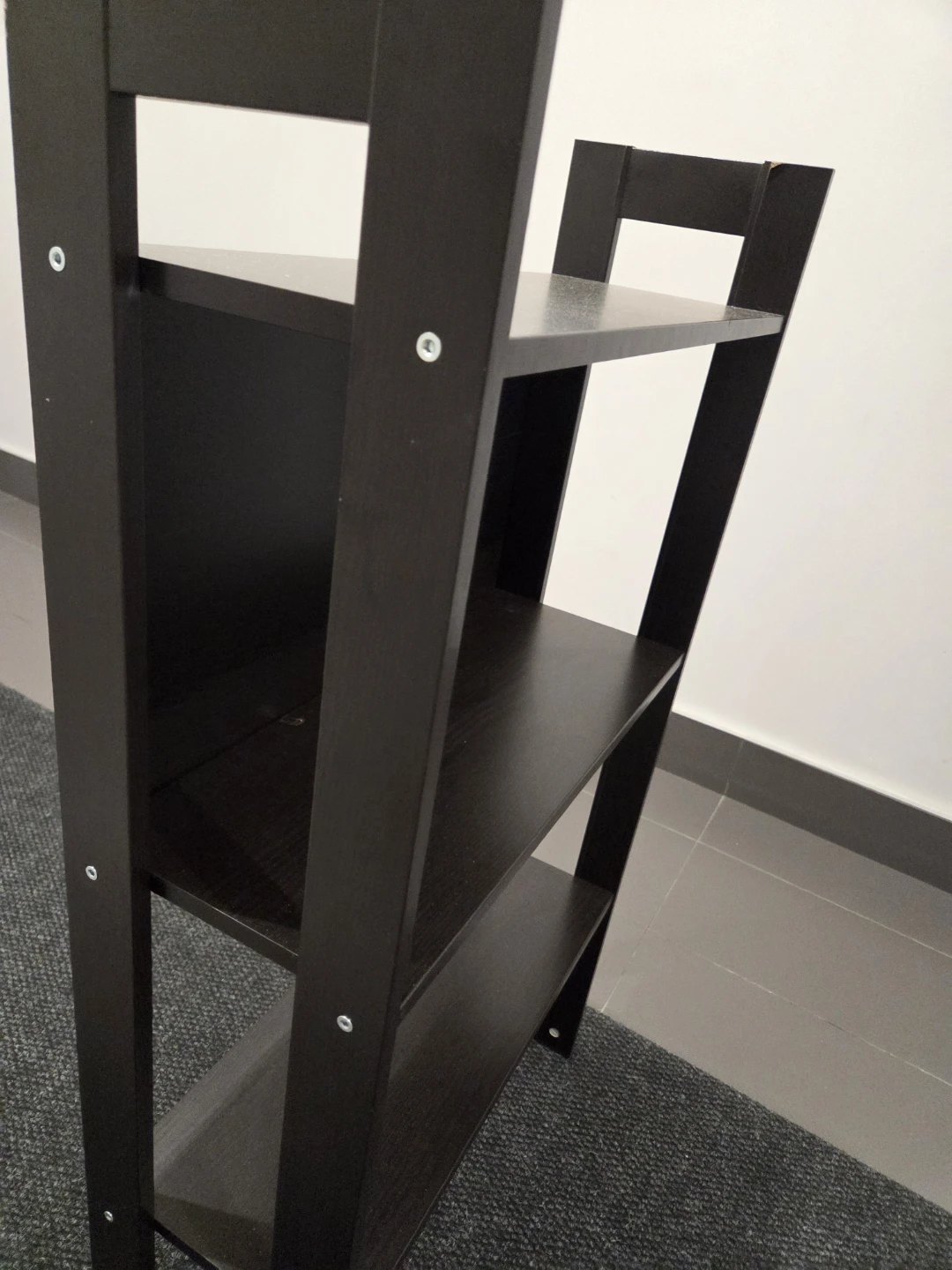 Dark Wood 3-Tier Ladder Shelf - photo 3