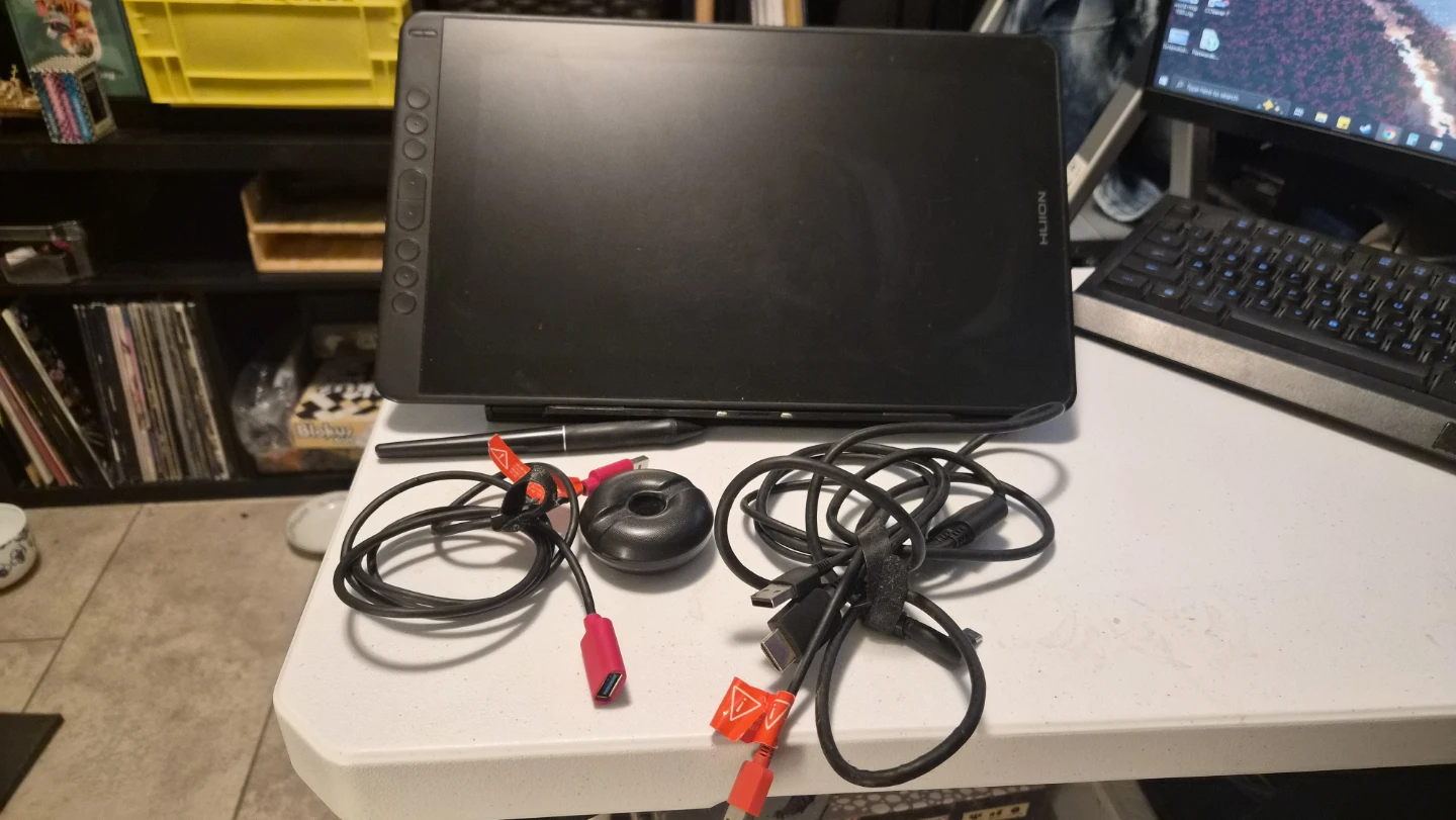 Huion Drawing Tablet with Pen and Accessories
