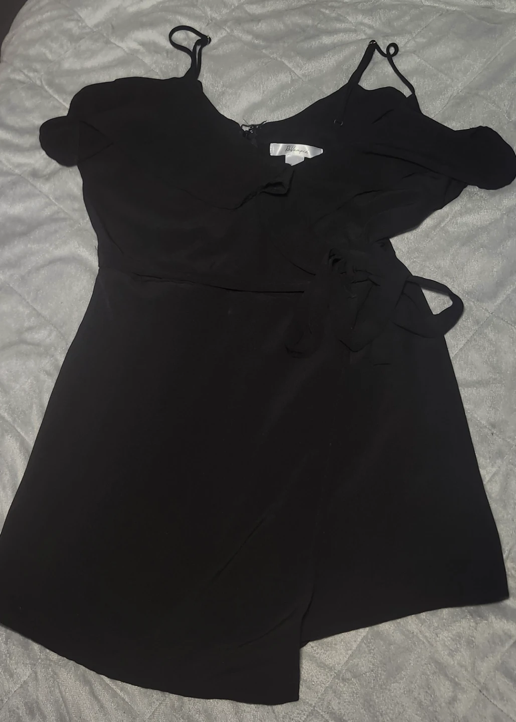 Revamped Black Wrap Romper
