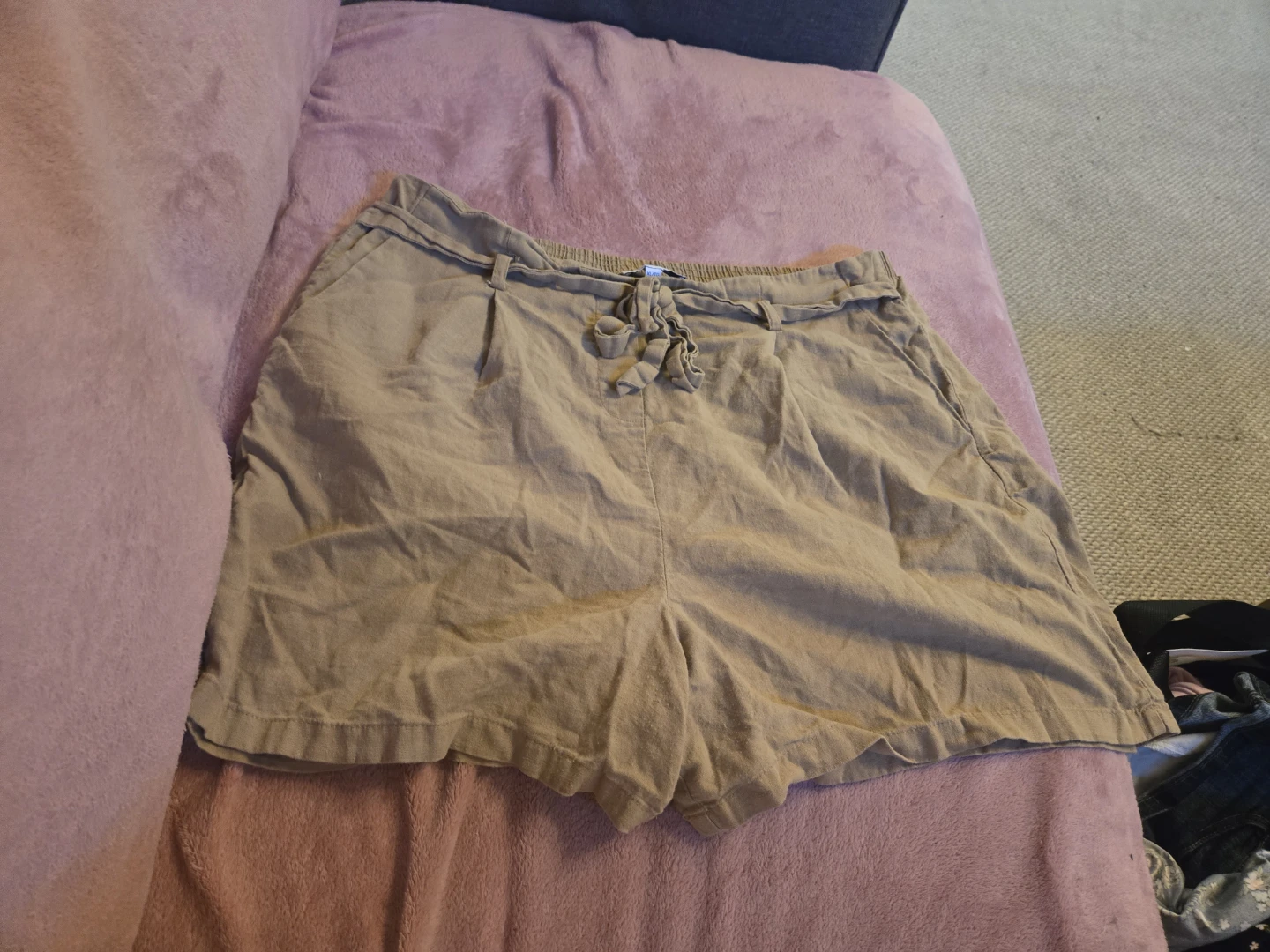 my STYLE Linen Blend Shorts XL/TG