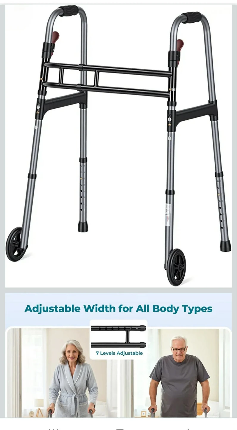Adjustable Walker with Wheels