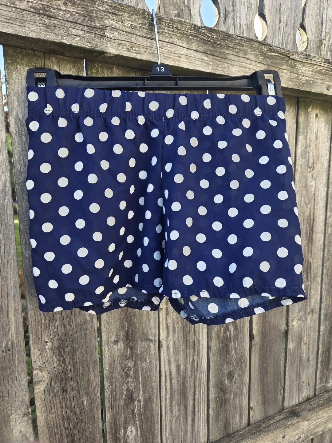 Navy Blue Polka Dot Shorts - photo 2