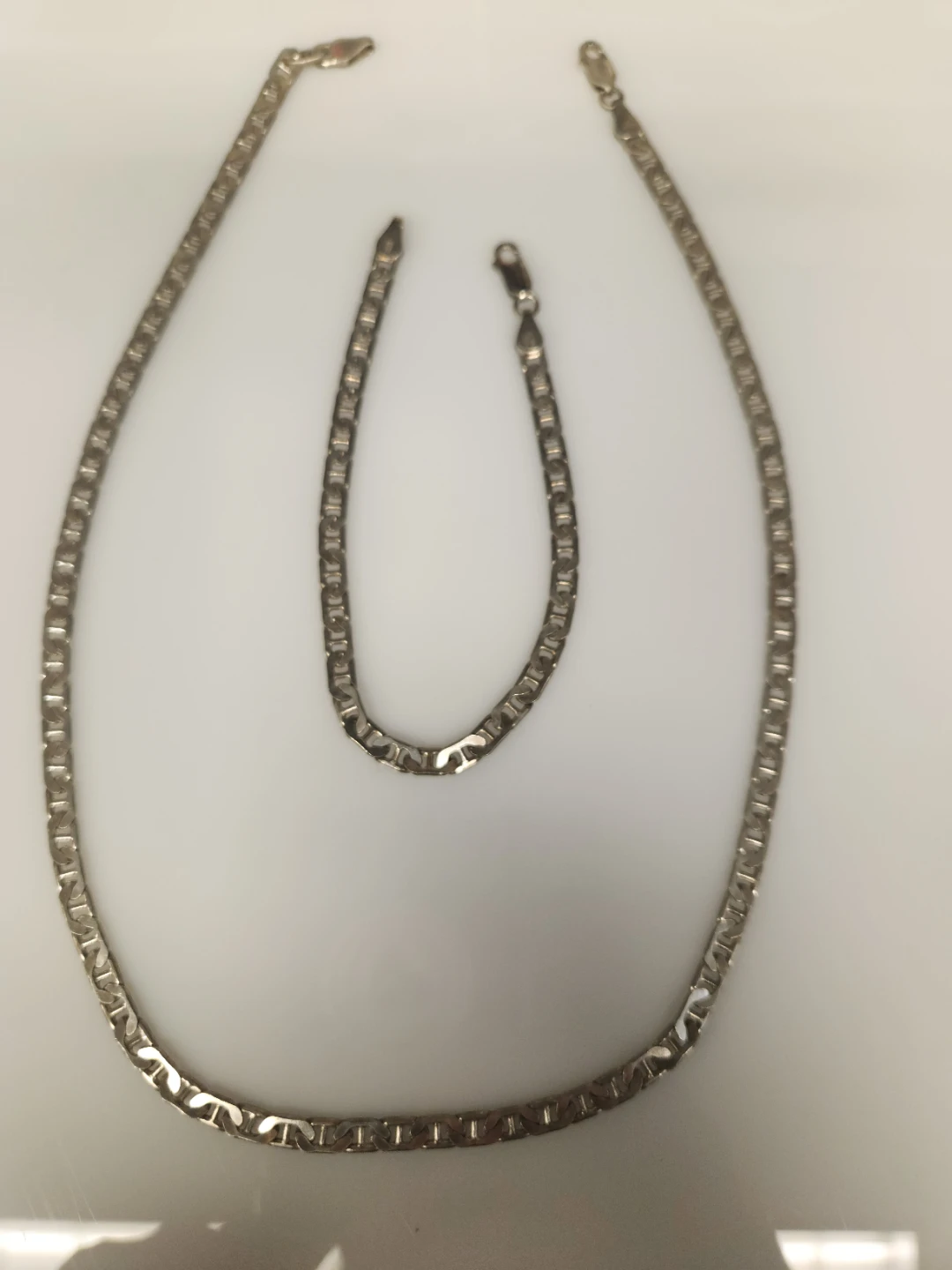 Silver Necklace and Bracelet Set - 925 Italy - photo 4