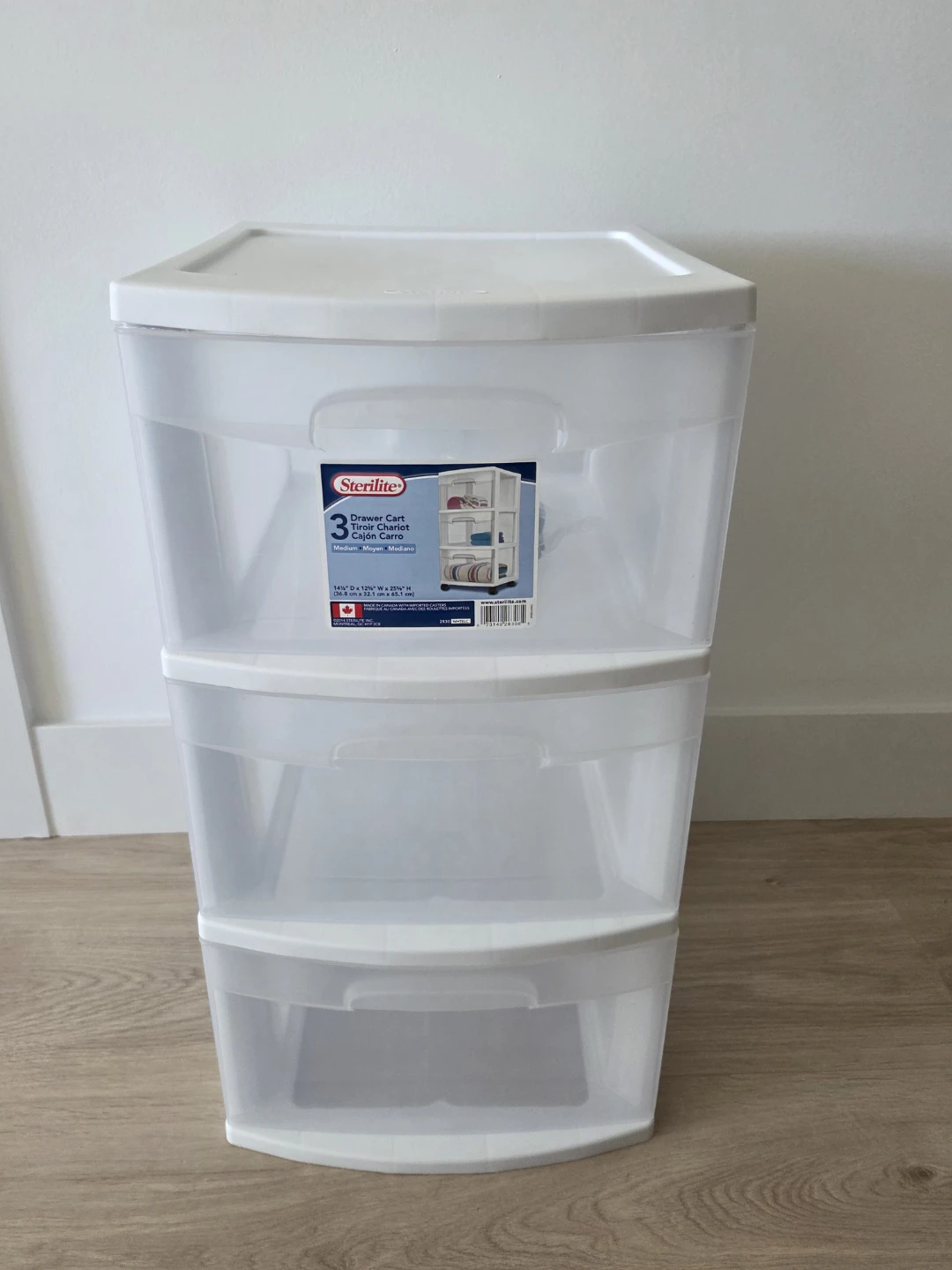 Sterilite 3 Drawer Cart