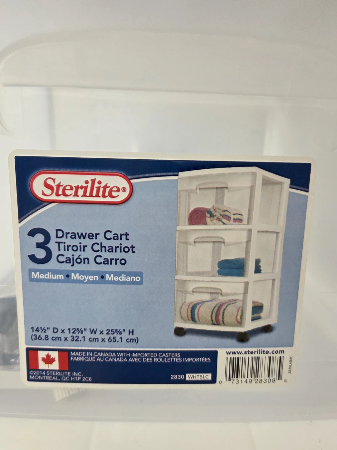 Sterilite 3 Drawer Cart - photo 3