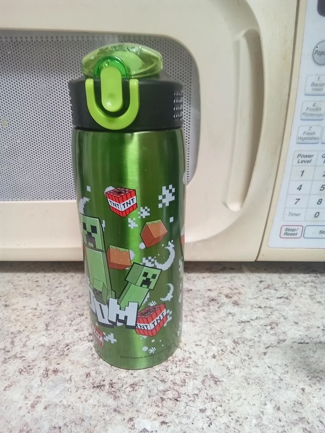 Minecraft Green Water Bottle