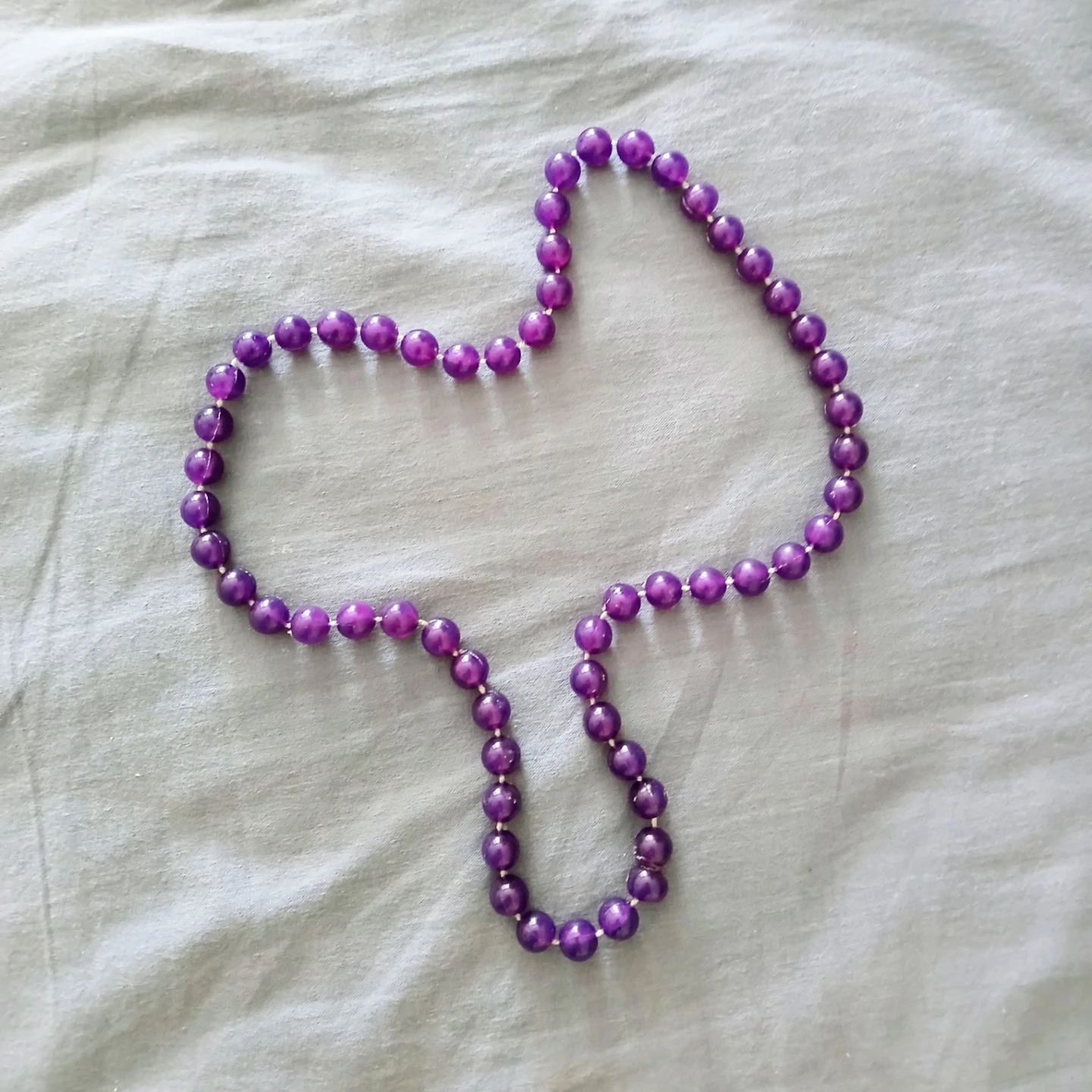 Purple Beaded Necklace ⚽