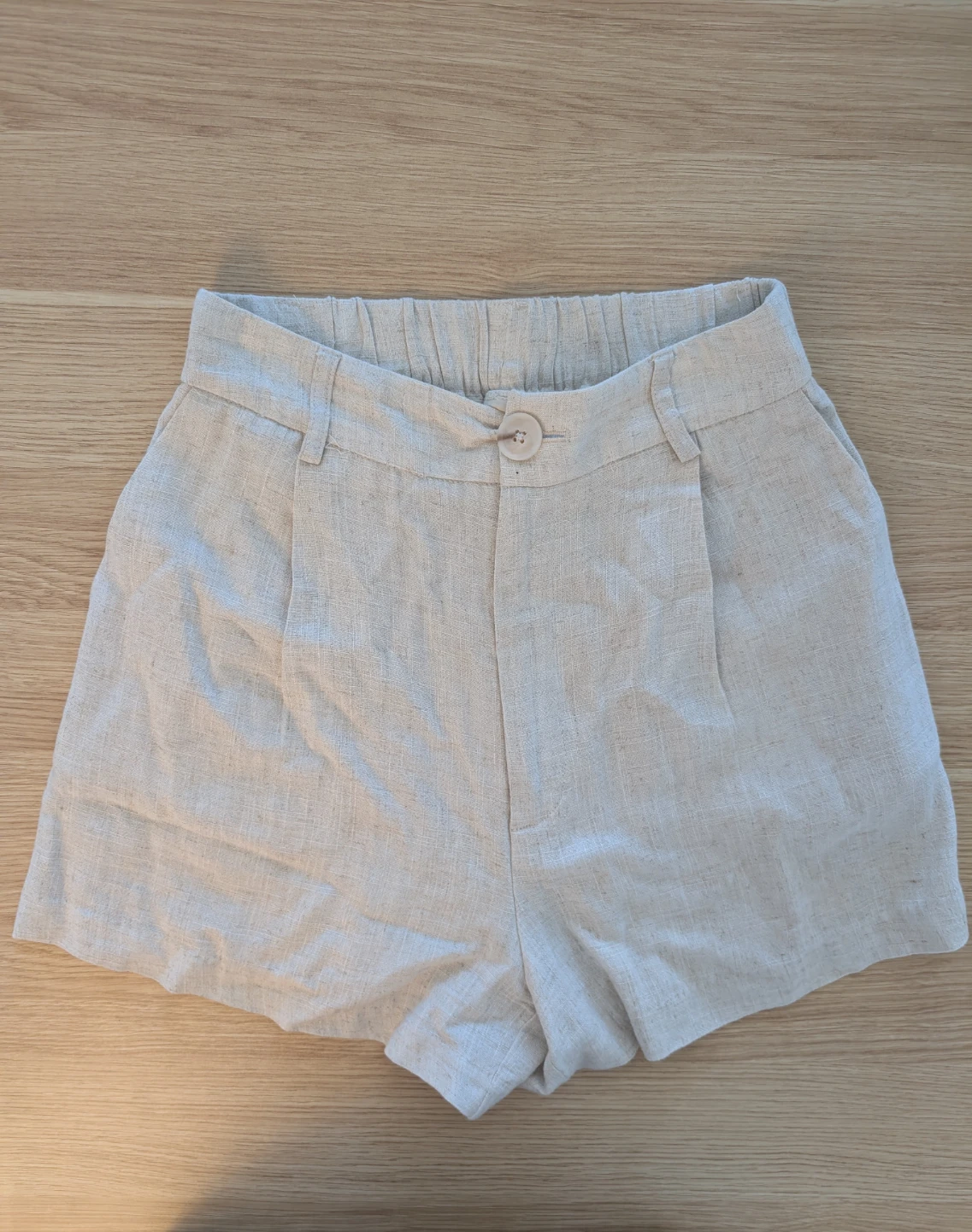 Stradivarius High Waist Linen Shorts – Size 2