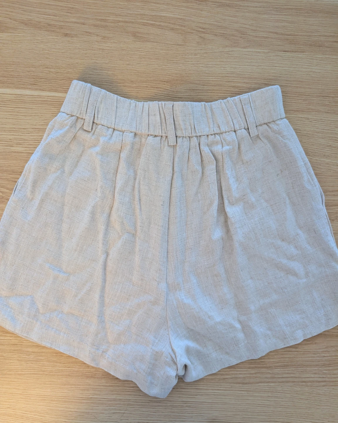 Stradivarius High Waist Linen Shorts – Size 2 - photo 2