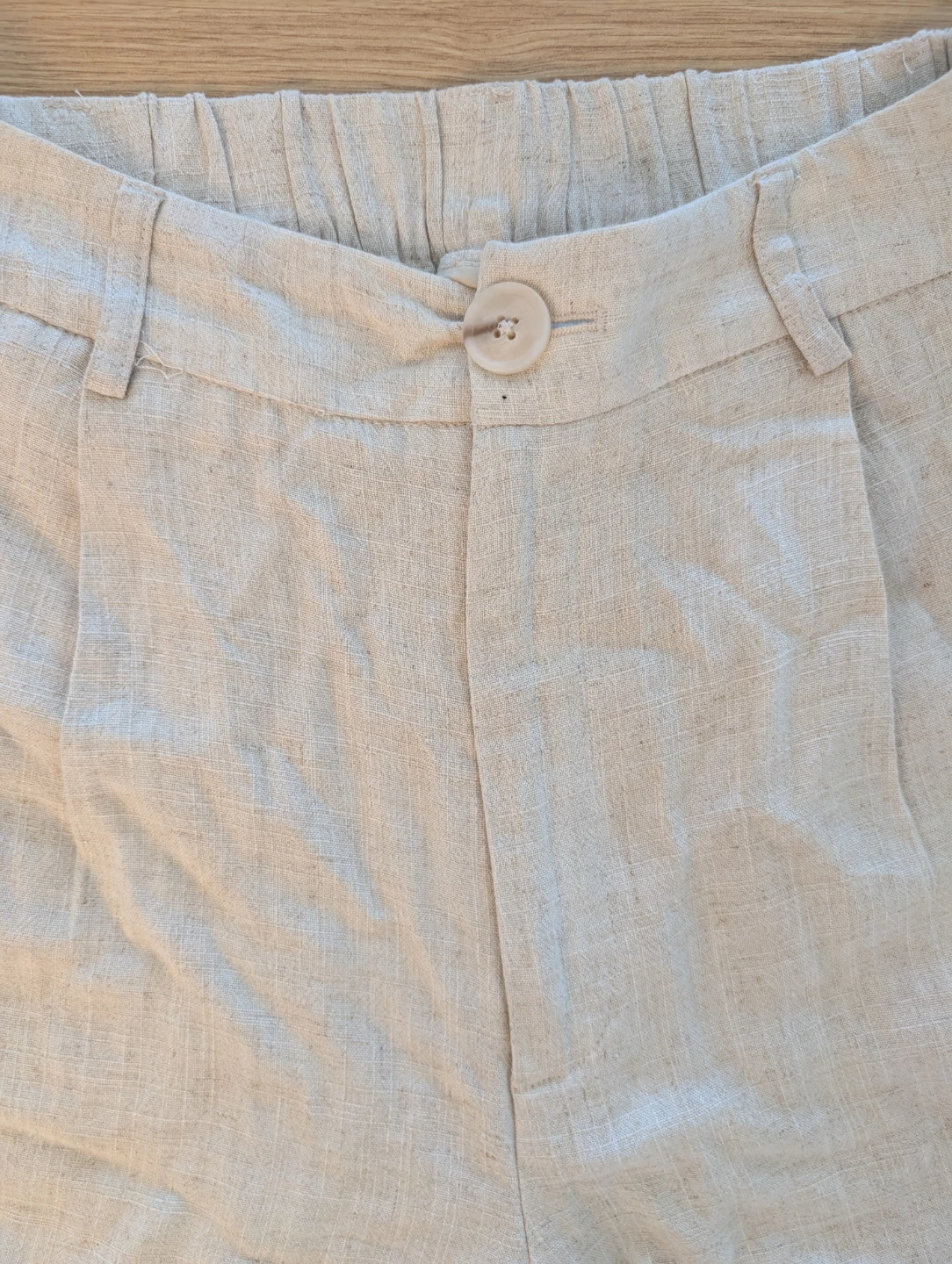 Stradivarius High Waist Linen Shorts – Size 2 - photo 4