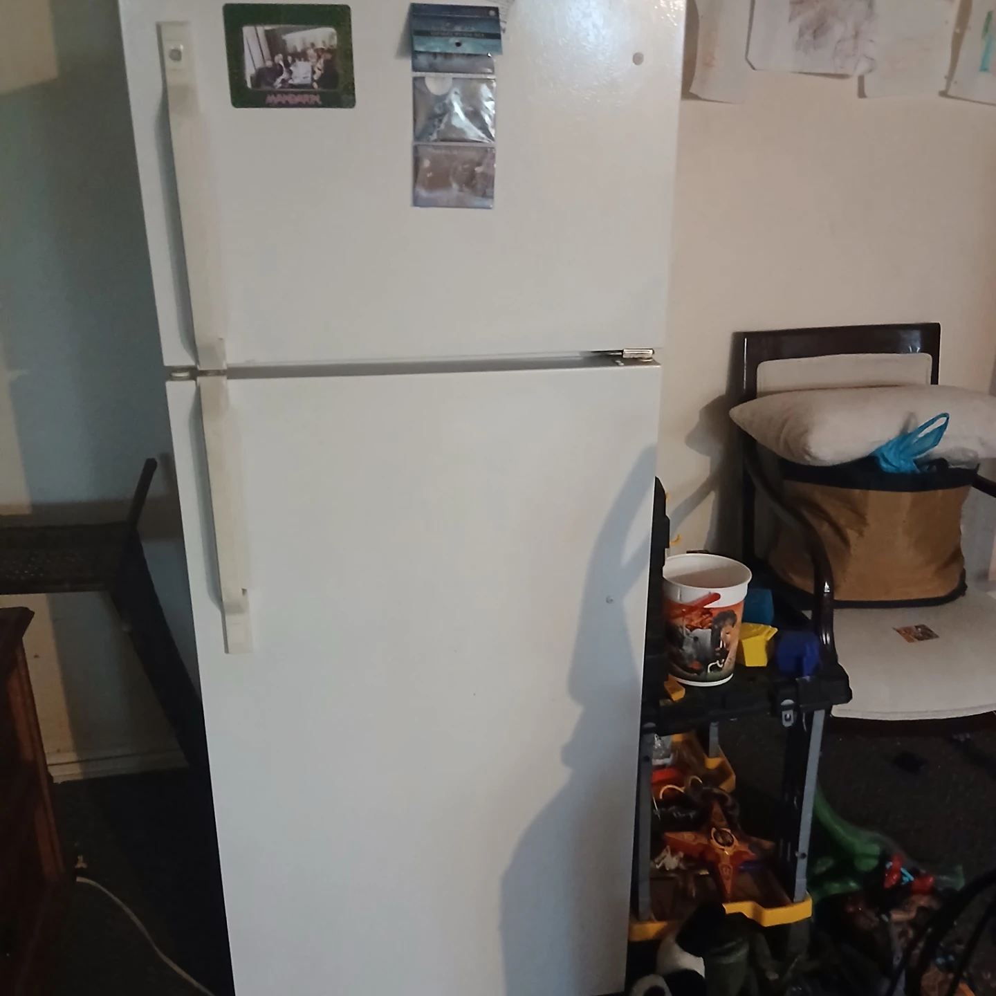 White Refrigerator with Freezer - Fair