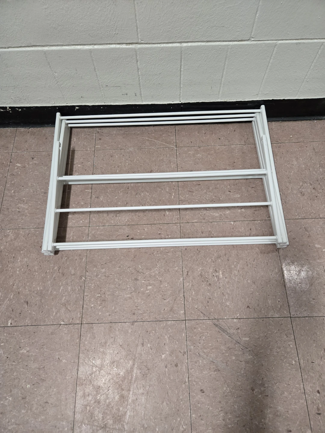 Classic Folding Clothes Drying Rack - Compact White Metal - photo 5