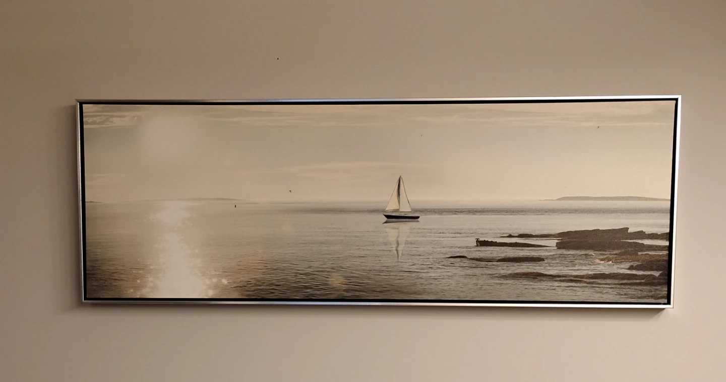 ⚽ Sailboat Oil Painting on Canvas - photo 2