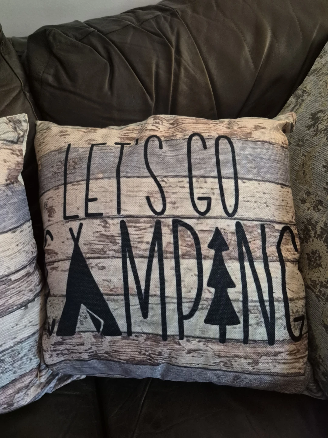 Set of 4 Camping Throw Pillows - photo 5