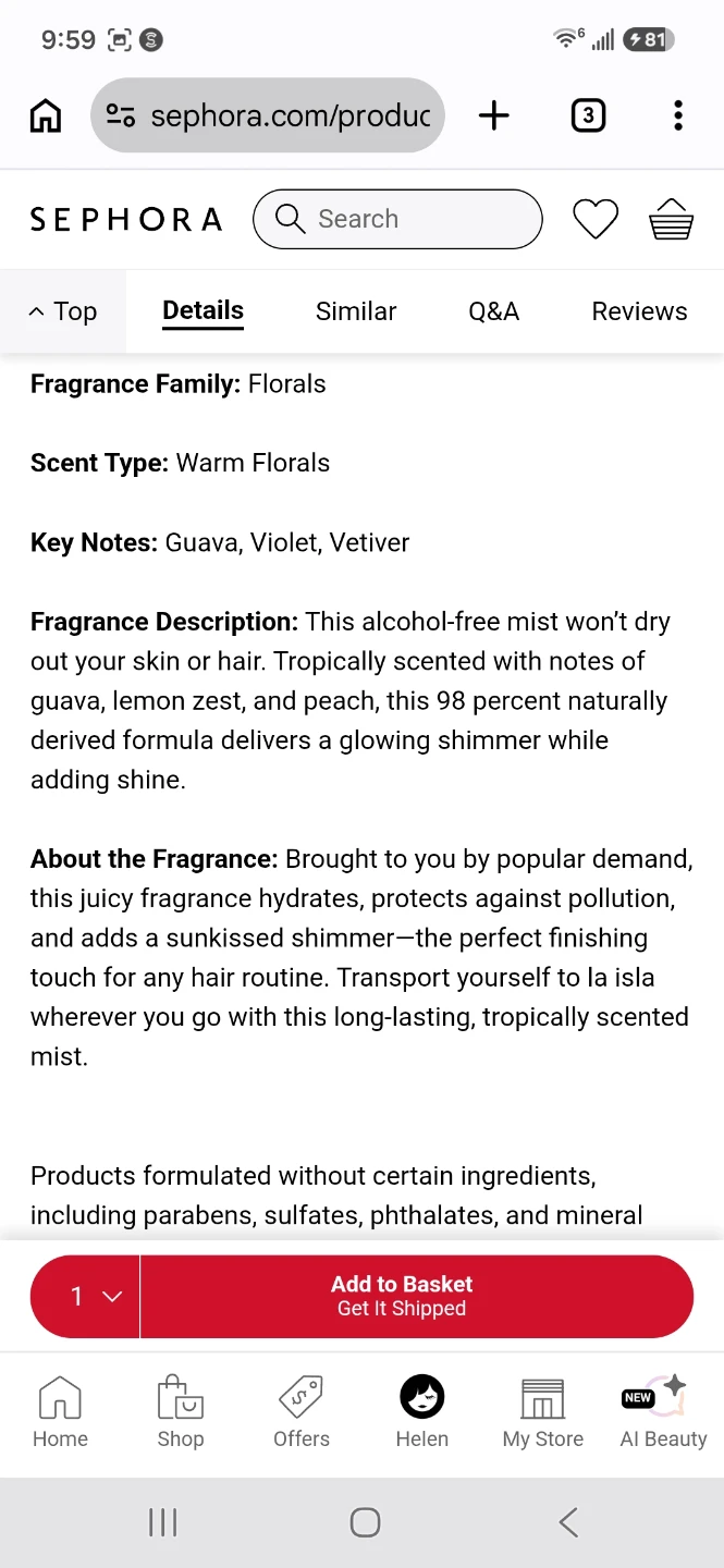Ceremonia Perfume Mist de Guava Hair & Body ⚽️ - photo 5