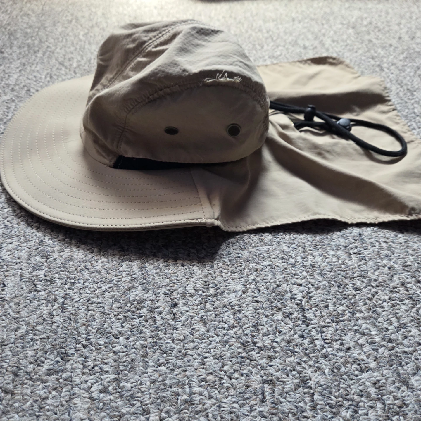 ⚽️ Tan Sun Hat with Neck Flap - photo 3