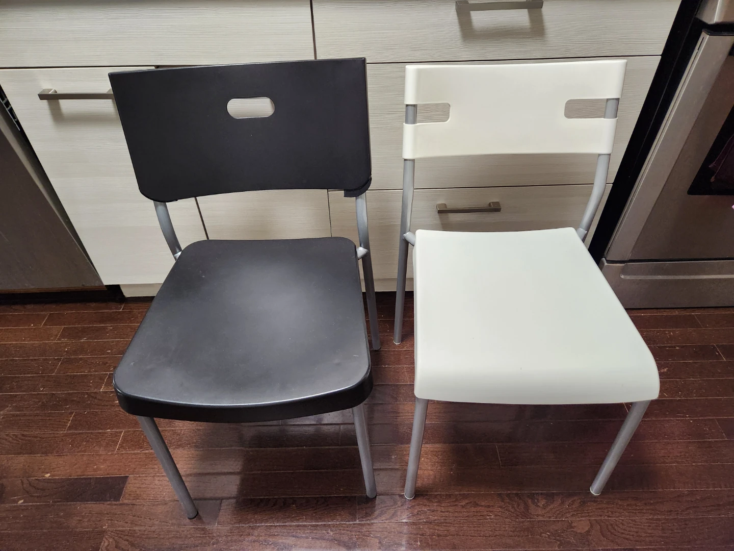 IKEA Black & White Chairs (2) - photo 2