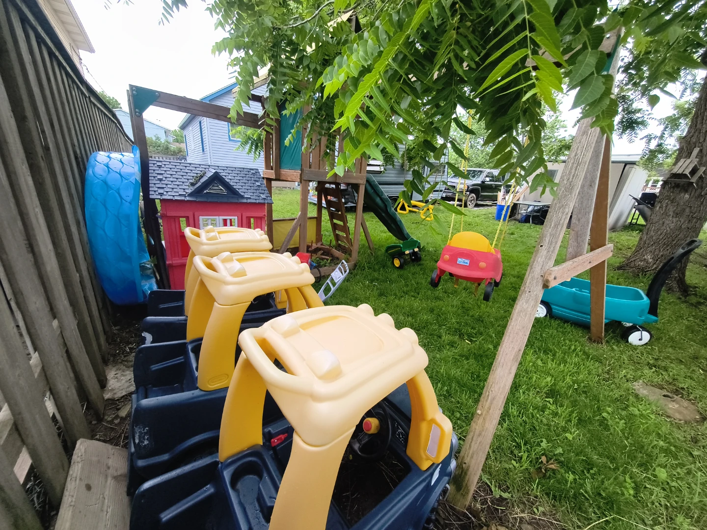 Wooden Playset with Swing and Slide - photo 2