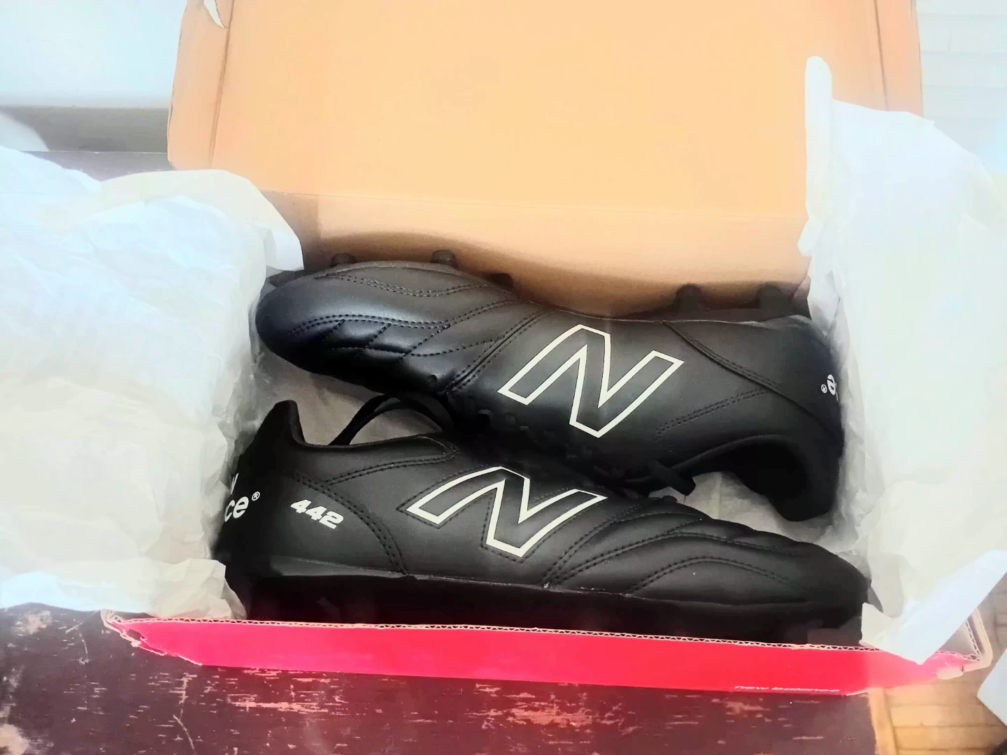 New Balance 442 V2 Academy FG Football Boots Black Size 11 Mens