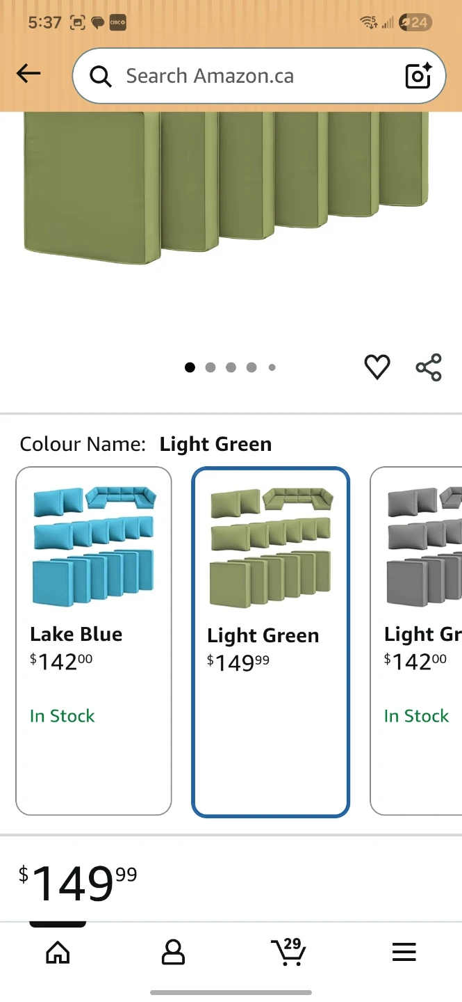 New outdoor couch cushion covers - photo 2