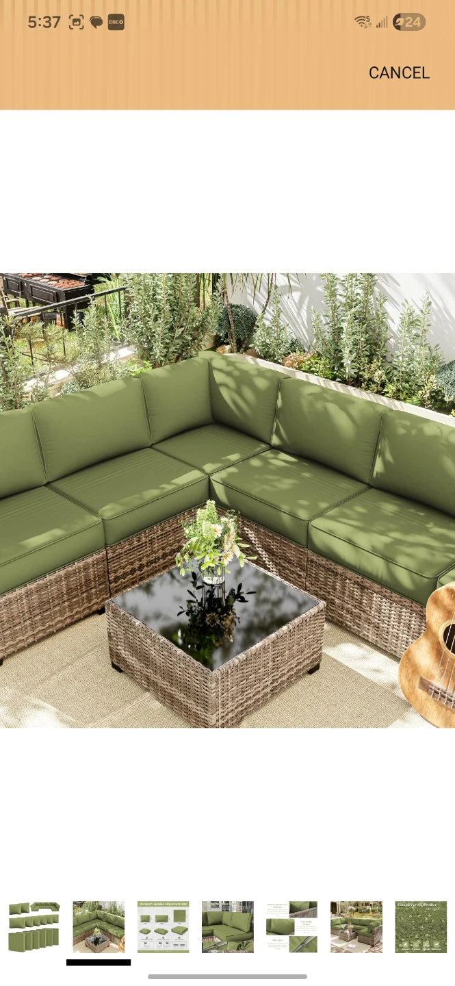 New outdoor couch cushion covers - photo 3