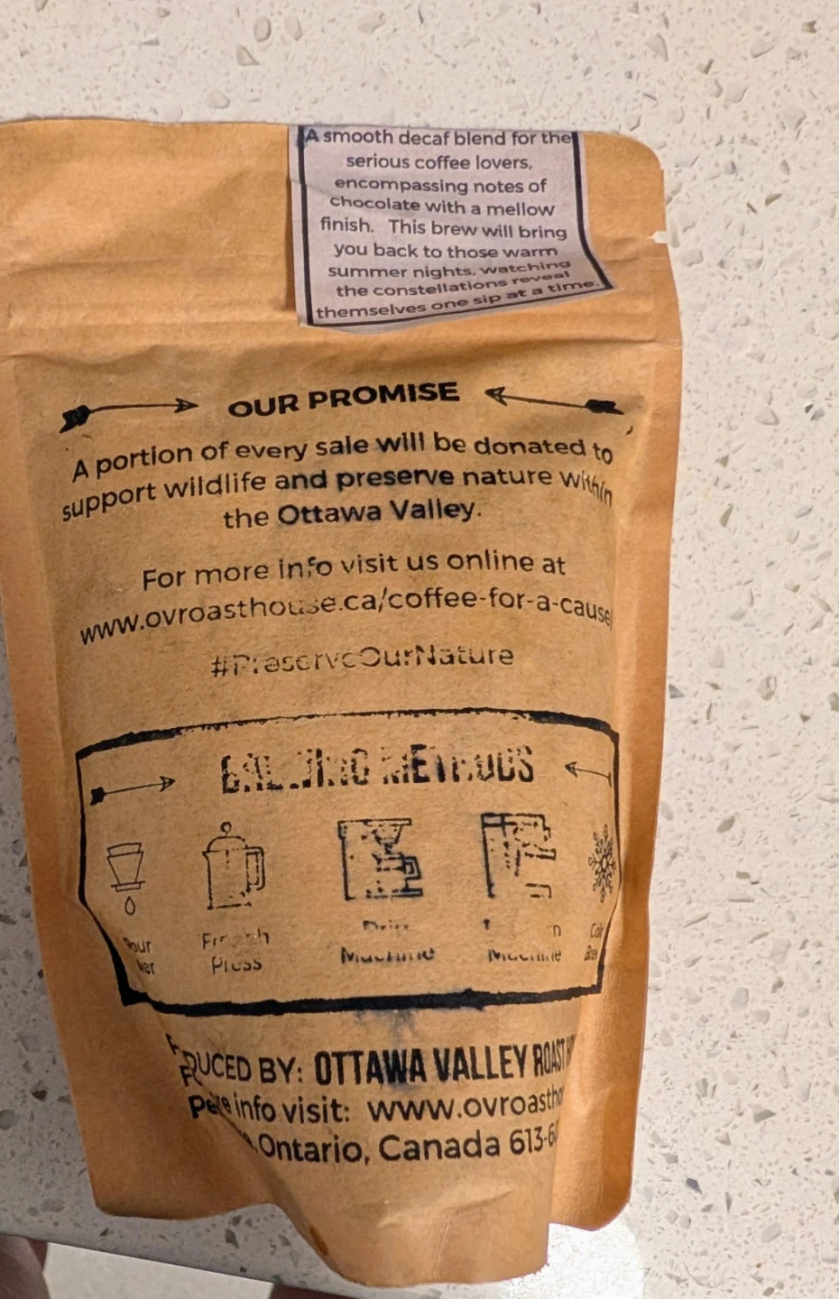Brand New Ottawa Valley Roast Swiss Water Decaf Coffee - photo 3