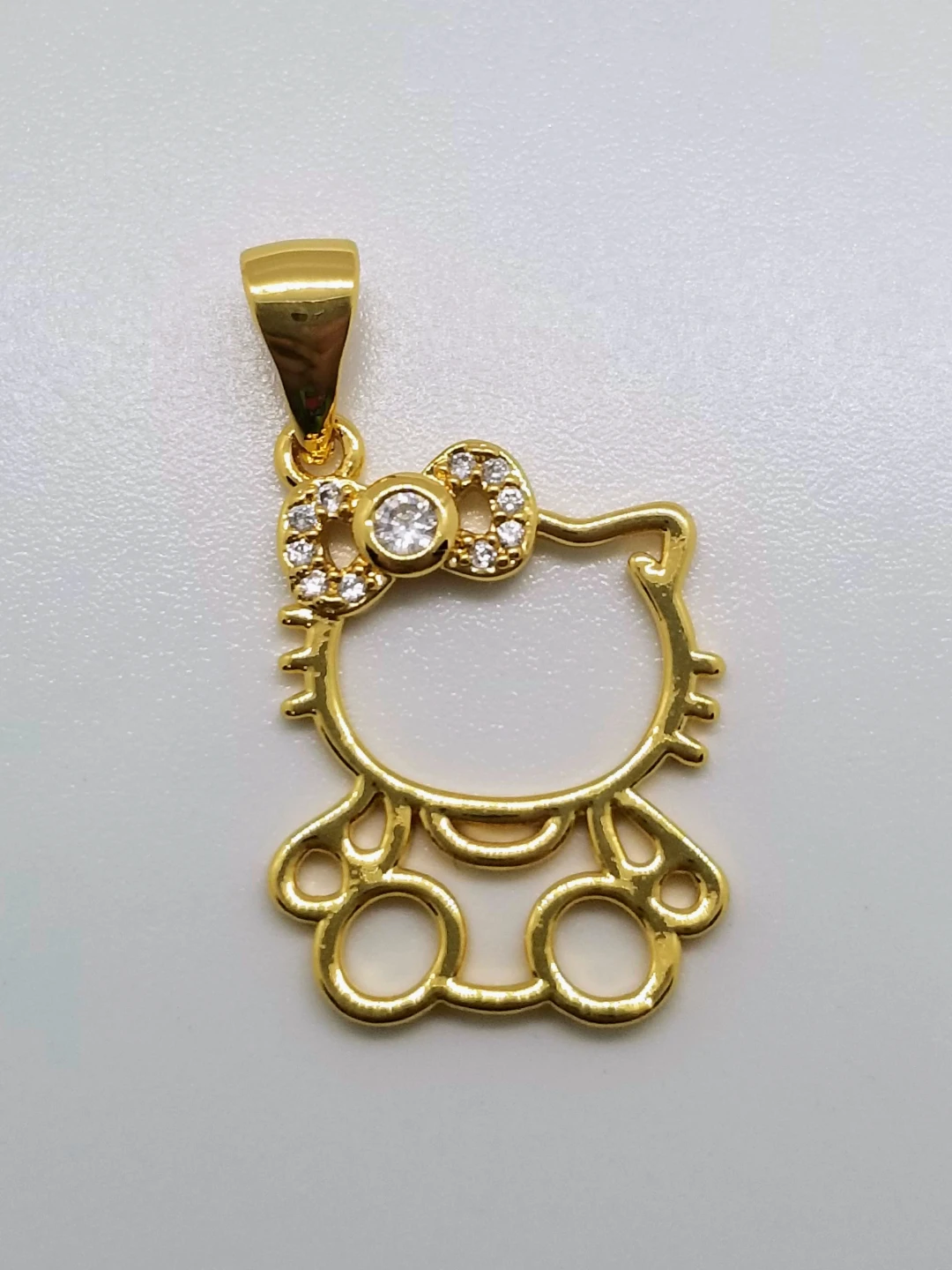 Hello Kitty Pendant with Cubic Zirconia
