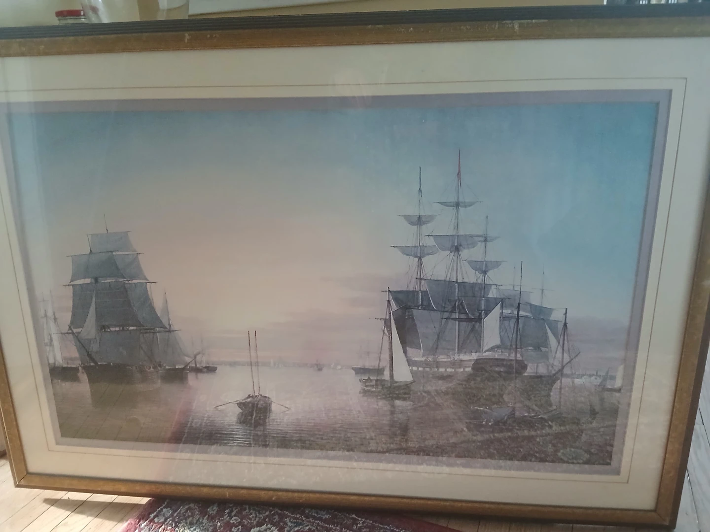 Framed Ship Artwork - photo 3