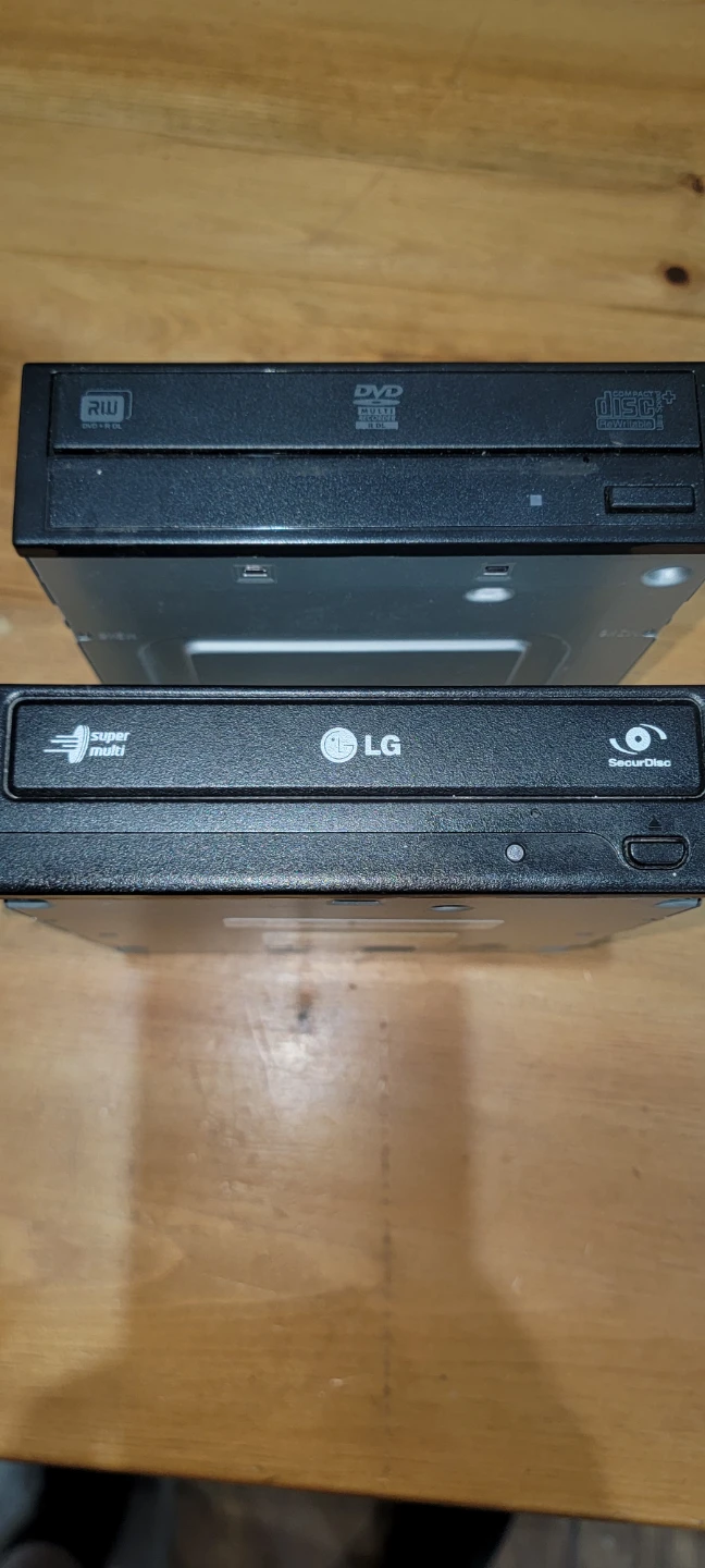 LG Super Multi DVD Rewriter and Samsung DVD Writer