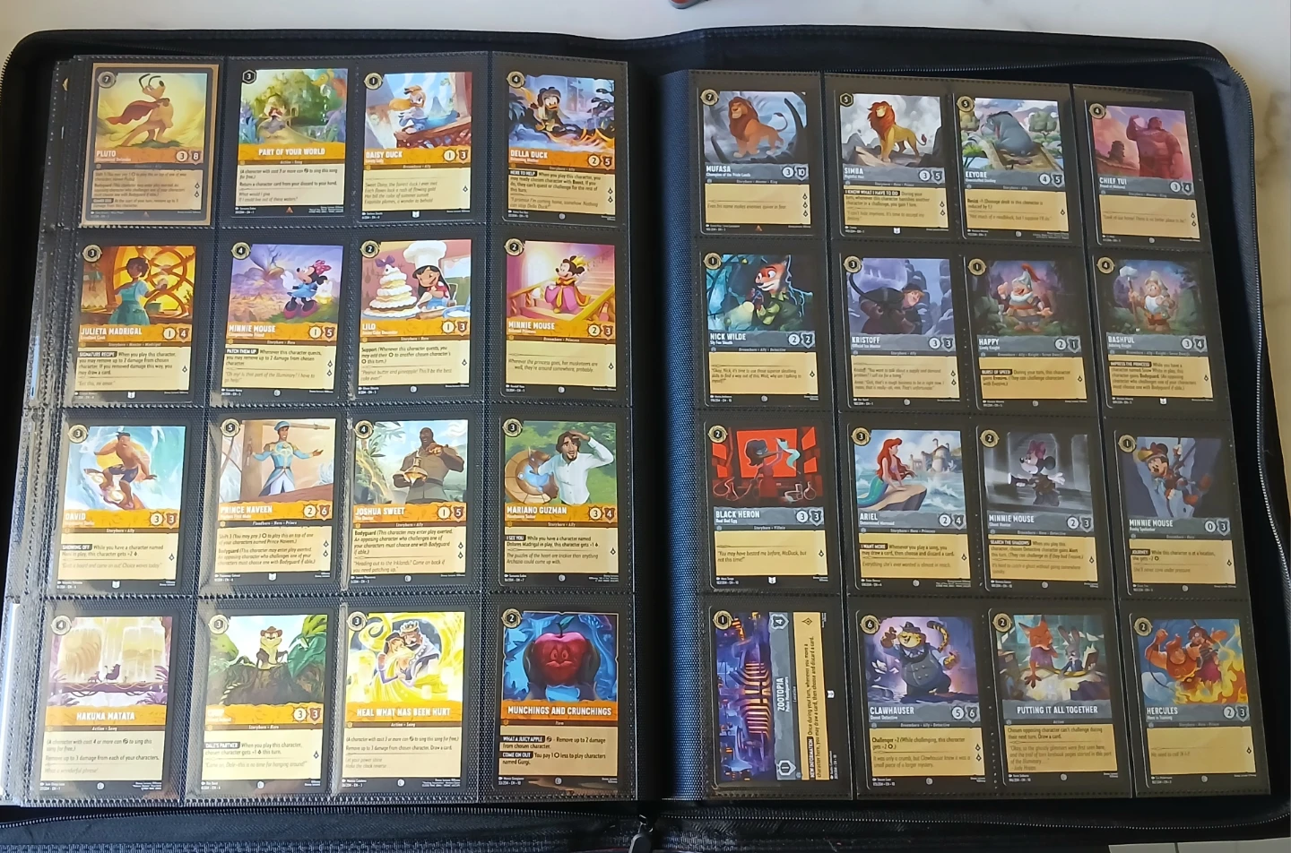 Lorcana Card Collection - 270 Cards with Binder Pages - photo 3