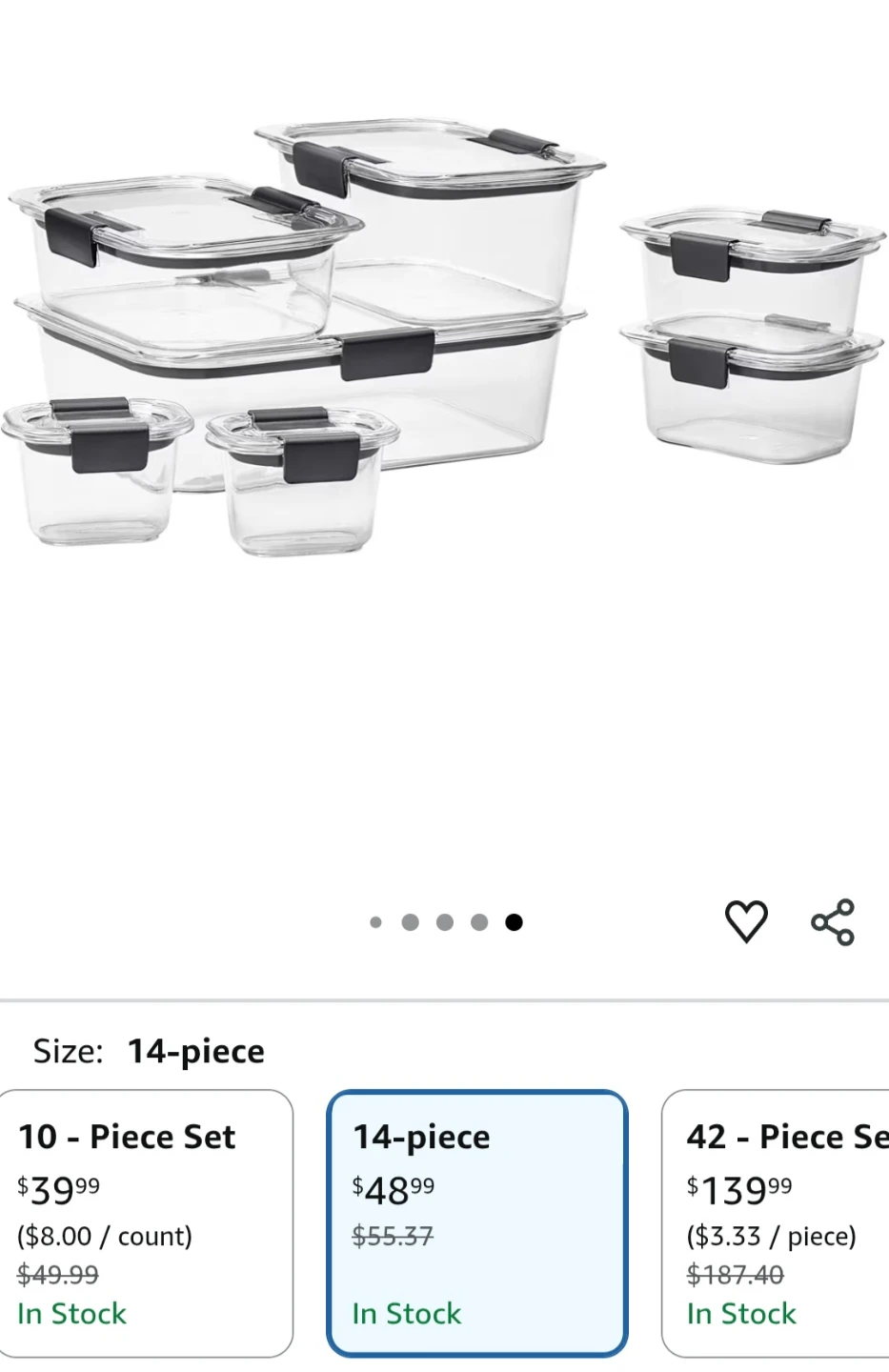 RUBBERMAID Brilliance Food Storage Containers - photo 2