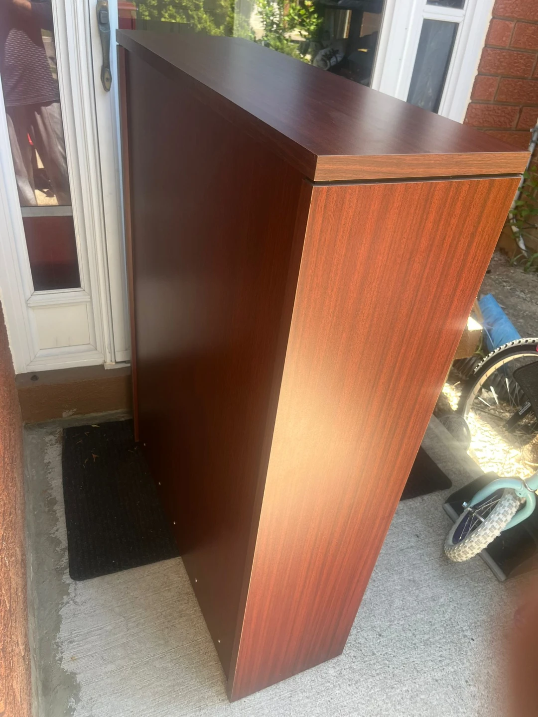 Cherry Wood Veneer Bookshelf - 5 Shelves 48x12x36 " - photo 4