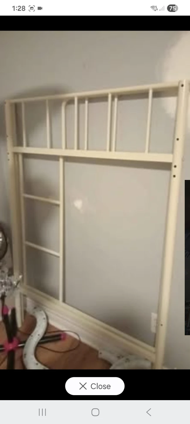 Cream Metal bunkBed Frame - photo 3