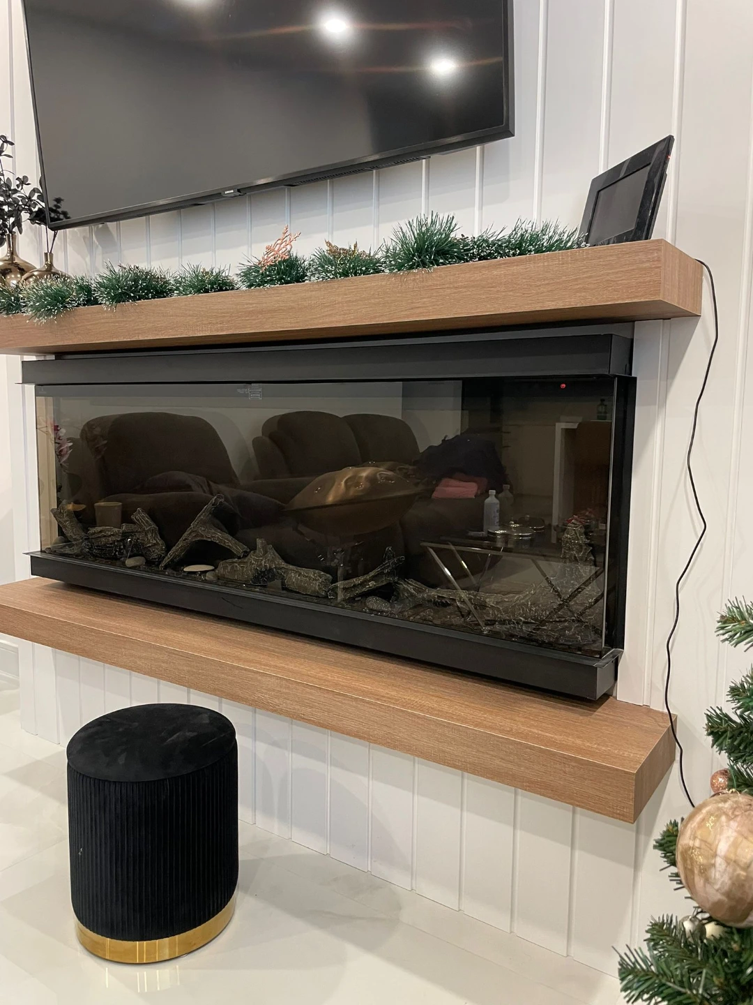 Electric Fireplace Insert with Logs - photo 2