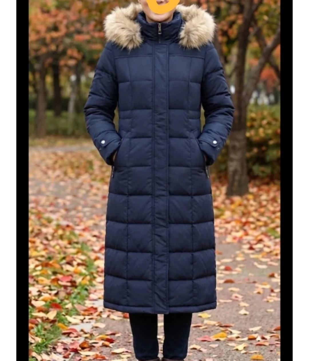 Women's Long down Puffer Coat with Fur Hood
