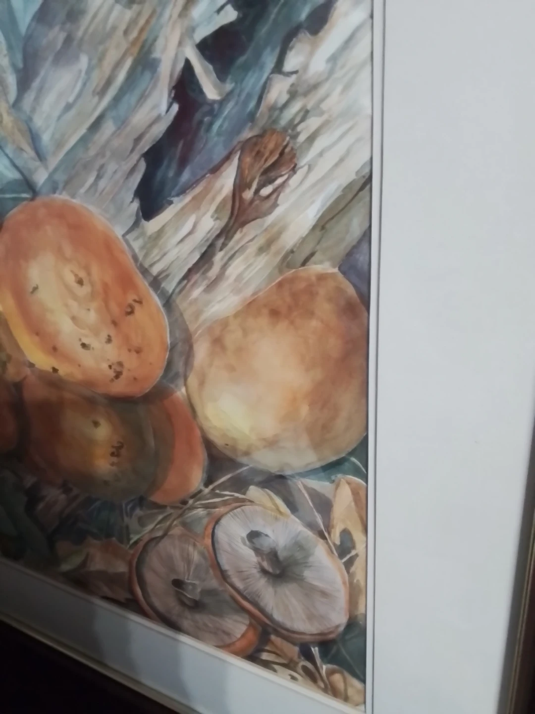 R. L. Barron Fine Art Mushroom Watercolor Painting - photo 3