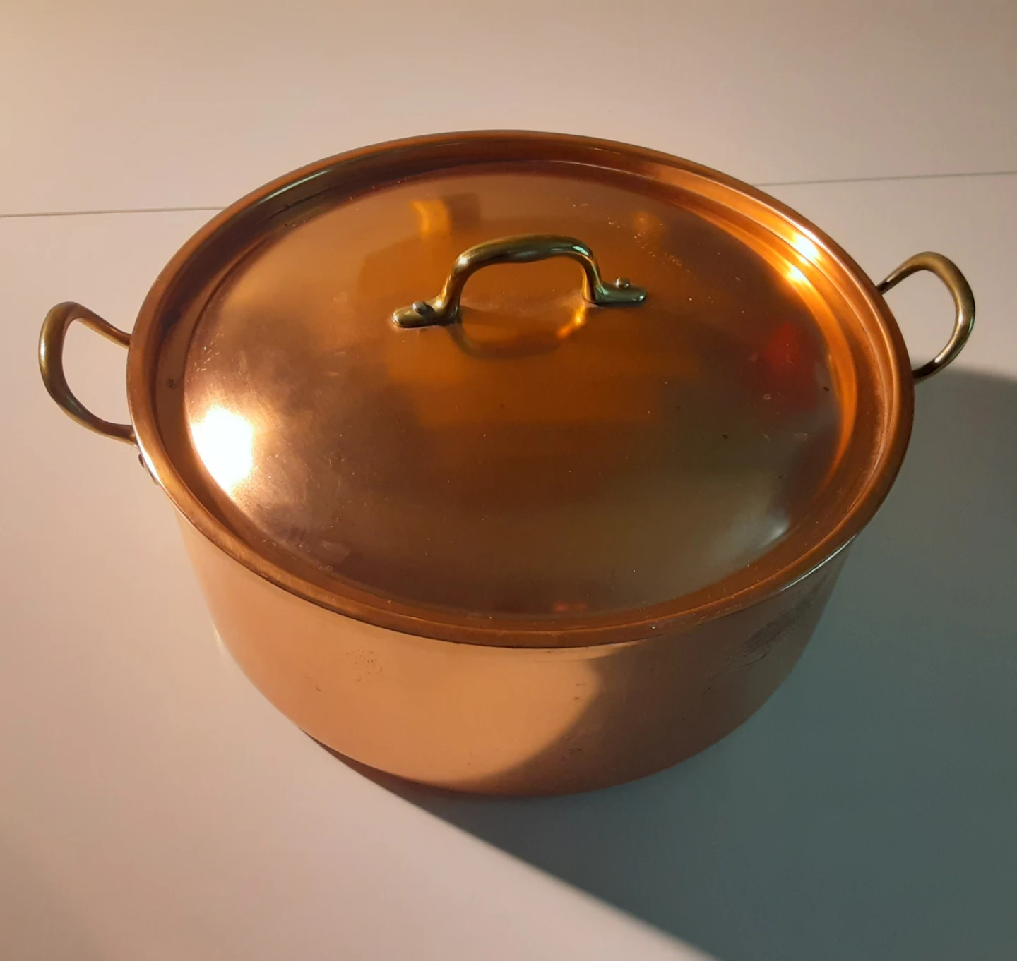 Copper Stock Pot w/Lid | 9" - Tagus - Made In Portugal